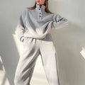 Custom Ladies Tracksuit Two Piece Sets Women Causal Comfort Workout Training Joggers Gym Fitness Set