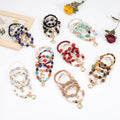 European and American Hot Selling Bohemian Shell Pearl Bracelet Elastic Evil Color Eye Jewelry Beaded Bracelet Wholesale 4set