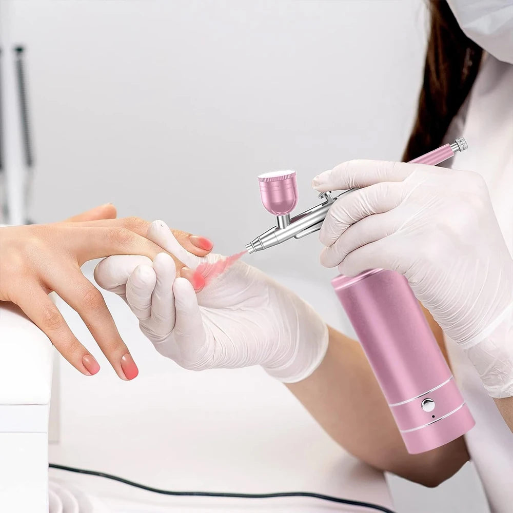 Portable Air Brush Nails Airbrush Nail with Compressor for Nail Art Paint Painting Crafts Airbrush Compressor Kit