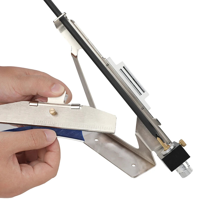 Archery Adjustable Arrow Fletching Jig - Alloy Fletching 3 4 or 6 Real Feather and Rubber Vanes Universal Arrow Fletcher