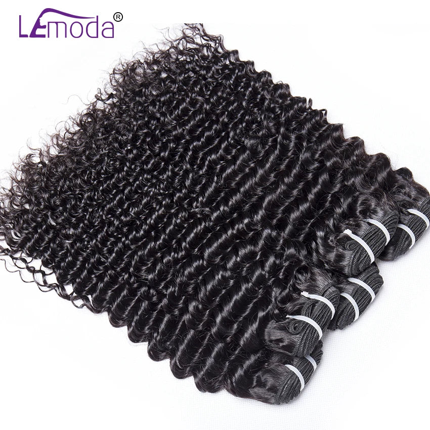 36 38 40Inch Deep Wave Human Hair Extensions Virgin Cuticle Aligned Natural Hair Wholesale Human Hair Bundle Vendor 12A Grade