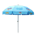 Custom Outdoor Big Advertising Umbrella UV Protection Silver Coating Solar Beach Umbrella Sunshade Parasol