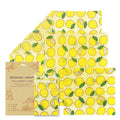Beeswax Food Wraps Sustainable Biodegradable Natural Cotton Alternative 3-Piece Multifunctional Kitchen Use