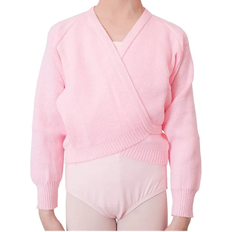 JW Children Winter Dance Sweater Girls Knitted Dance Cardigans for Kids