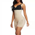Womens Body Shaper Zipper Open Bust Sleeveless High Compression Shapewear Nylon Fabric with Hip Pad Shapewear-dropshipping