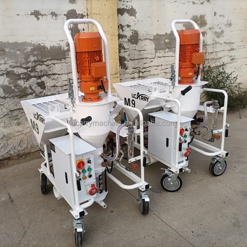 UCARRY M6 Fully Automatic Gypsum Spraying Machine with Engine & Motor High Efficiency for Sale