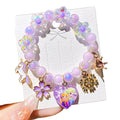 Hot Sale Resin Jewelry Cute Cartoon Pearl Lovely Colorful Girls Flower Unicorn Ball Bead Bracelets for Kids Teen