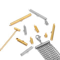 Crimp End Slider Clasp Buckles Tubes Connectors Findings for DIY Bracelet Jewelry Making Accessories