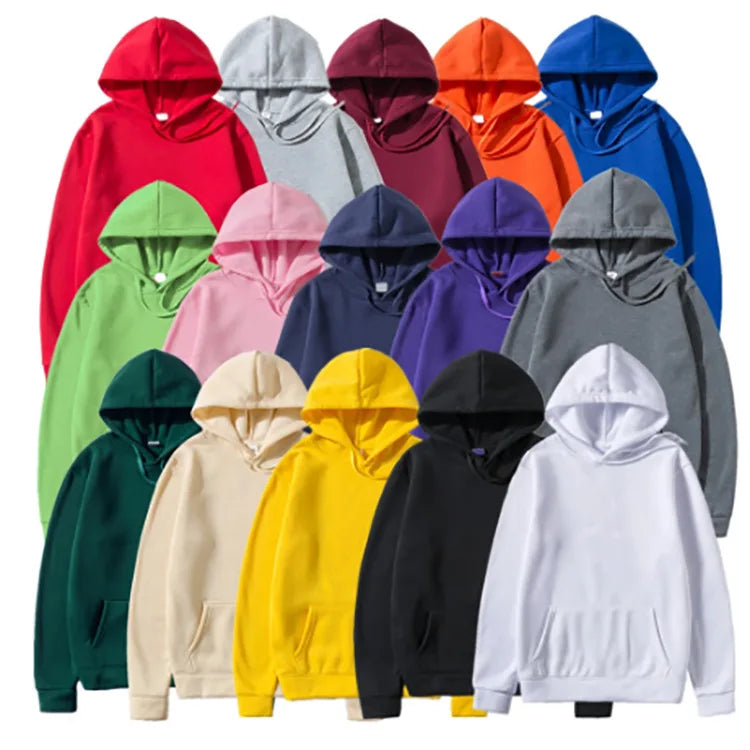 Fashion Heavy Weight Jogger Clothing Sweatshirts Custom Men Plain Pullover Hoodie Embroidery Oversize Puff Printing Hoodie
