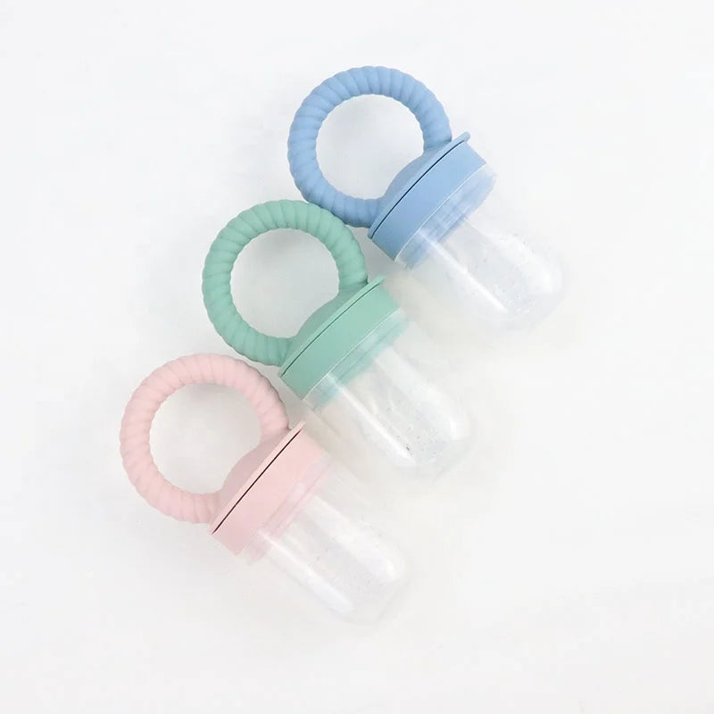 BPA-Free Eco-Friendly Silicone Pacifier Infant Fruit Teether with S/M/L Sizes for Healthy Food Accessory Safe Baby Supplies