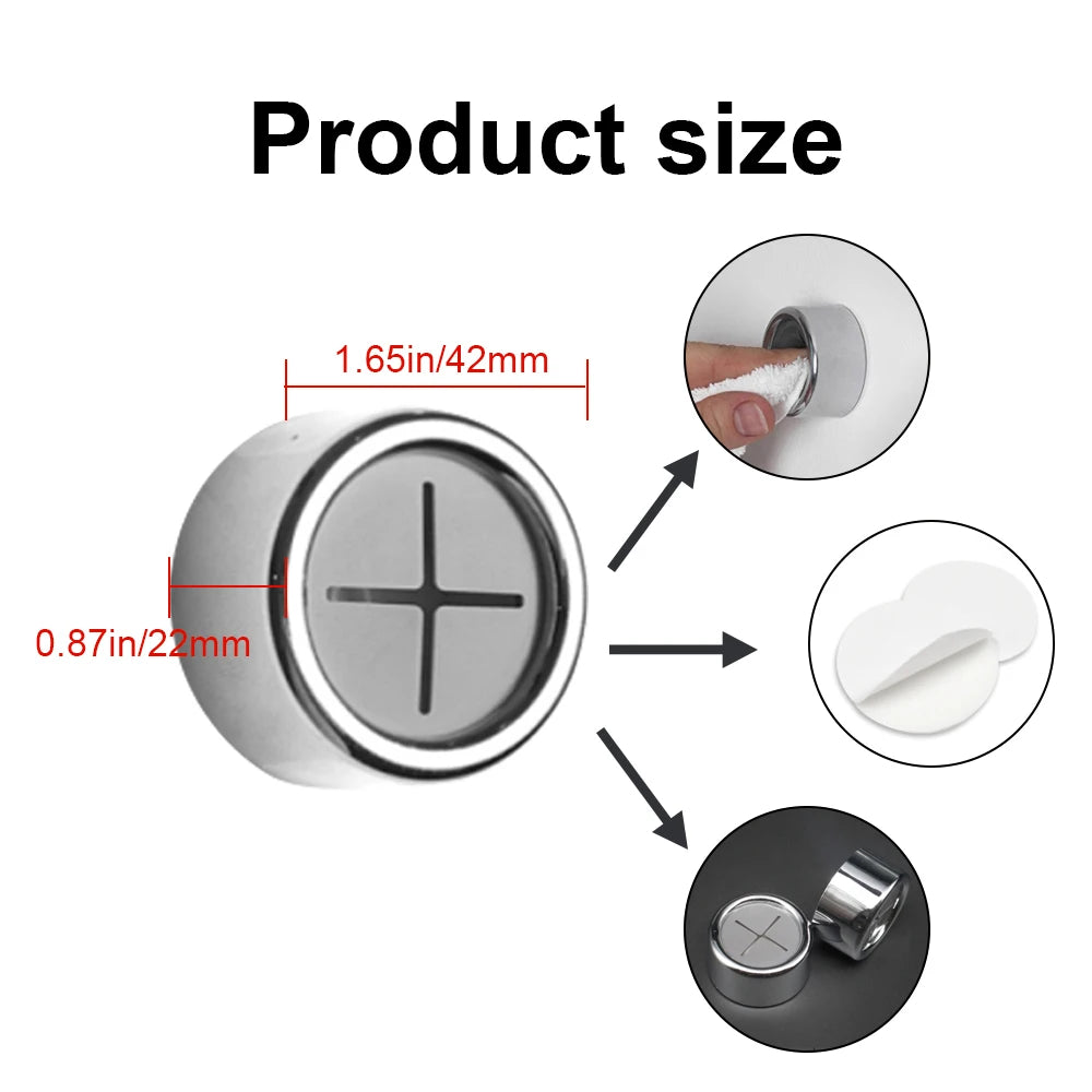 Prodigy Chrome Adhesive Eco-Friendly Wall Mounted Towel Hook Clip Stylish ABS & PVC Bathroom Hooks & Rails for Clothes & Apparel