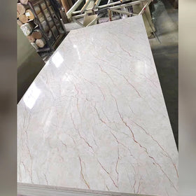 Factory Direct Sales 2023 Design Grey PVC UV Marble Sheet 8 x 4 for Interior Hotel Applications