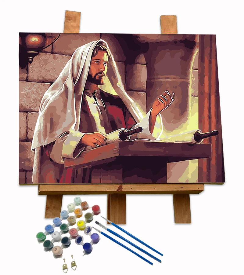 Religious 3d Art Jesus Acrylic Painting on Canvas