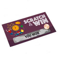 Personalized Full Color Insert Paper Scratch Card Gift Prepaid Scratch Card With Serial Number Code Printing