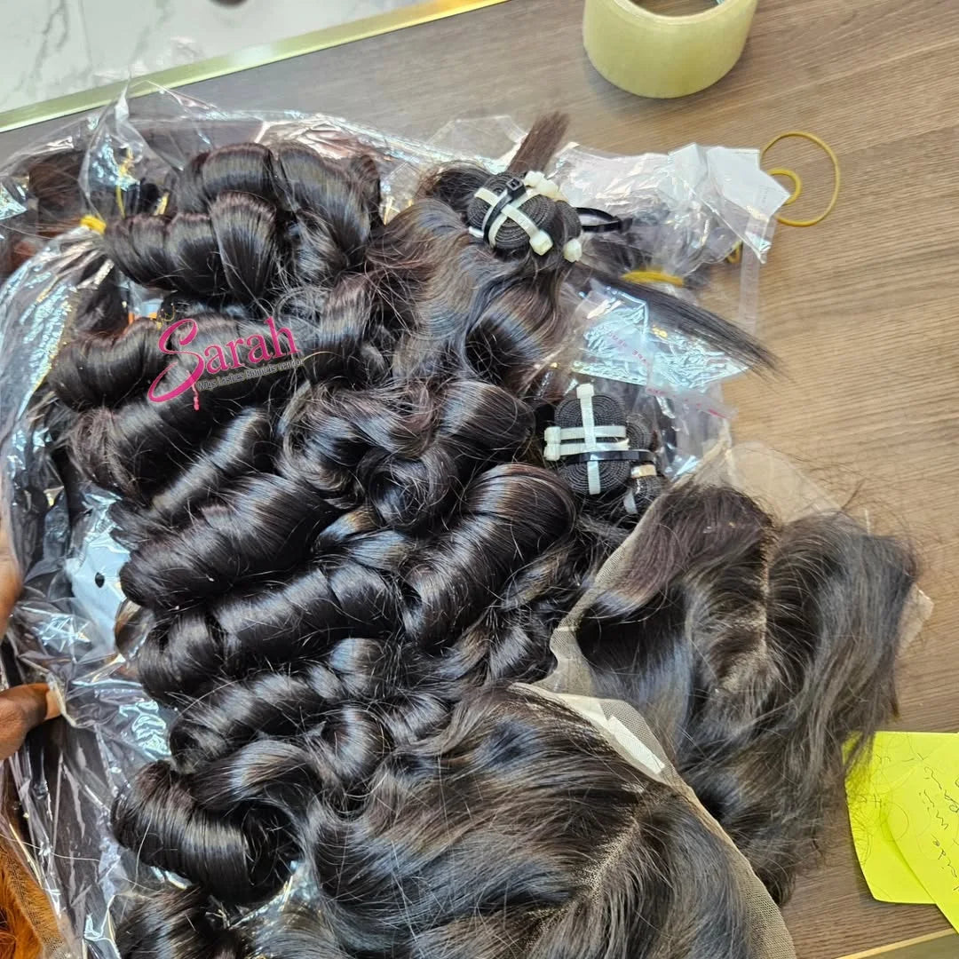 100% Unprocessed Single Donor Vietnamese Hair Extensions Wholesale Natural Raw Double Weft Indian Curly Hair Bundles Human Hair