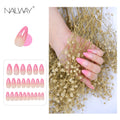 Customized Supplier Special Gradual Change Pink ABS Long Stiletto Press on Nails for Finger Application MegaBDM