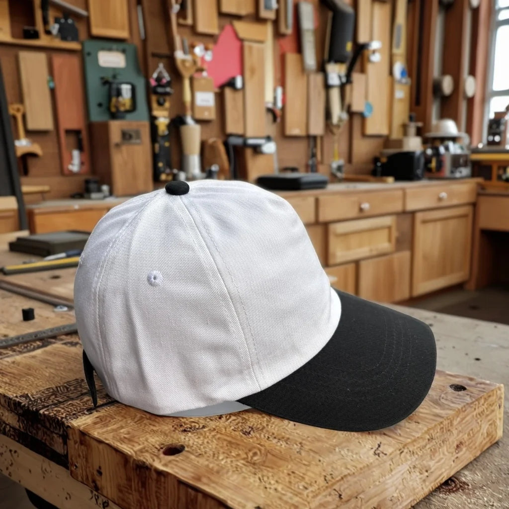 Classic Black White Two Tone Vintage Baseball Cap Unstructured Cotton Dad Hat for Men Low Profile Comfort Casual Trucker Hats