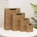 Durable Kraft Paper Gift Shopping Bag with Handle Recycled Printed Newspaper Design for Craft & Candle Use