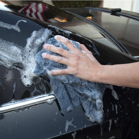Hot Cutting Coral Velvet Car Wash Cloth Car Cleaning Polishing Towel 40x40cm Without Edge