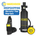 1L Aluminium High Pressure Air Cylinder CE Certified Portable Scuba Diving Tank Europe Overseas Warehouse Fast Shipping