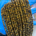 Wholesale 2*4mm Tiger's-eye Stone Abacus Beads Rondelle Gemstone Beads Rondelle Saucer Stones Beads for Diy