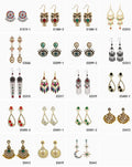Vintage Coco Cring Bohemian Crystal Earrings Elegant Elegant Hawaiian Design Devil's Eye Trendy Ethnic Storm Featuring Zircon