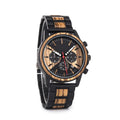 2022 OEM Luxury Business Antique Design Chronograph Men's Wristwatch Engraved Logo Hangzhou Movement Stainless Steel Case Glass
