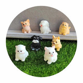 Bulk 100Pcs Miniature 3D Dog Figurines Realistic Detailed Animal Dog Characters for Doll House Cake Topper Holiday Party Decor