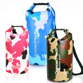 Custom Logo Camouflage Backpack 2L 5L 10L 15L 20L 30L Blue Pink PVC Double Shoulder Water Resistant Waterproof Dry Bag