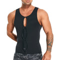 Shapewear Shirts Open Front Zipper Hook Compression Tummy Control Slimming Body Shaper for Men