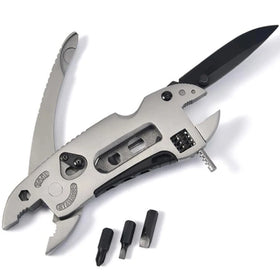 Adjustable Pocket Multifunctional Stainless Steel Wrench Screwdriver ED Pliers Knife Outdoor Self-defense Survival Tactical Kits