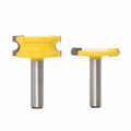2 Pcs 8mm Shank Canoe Flute and Bead Router Bit Set Woodworking Tungsten Cobalt Alloy Wood Tenon Cutter Milling Bits Tools 02034