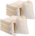 Eco Friendly Thin Cotton Muslin Drawstring Bags for Tea Spices Soap Herbs and Milk Filter