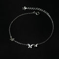 Trendy Butterfly Shape 925 Sterling Silver CZ Bracelet Hand Charm Bracelets Fine Jewelry for Women