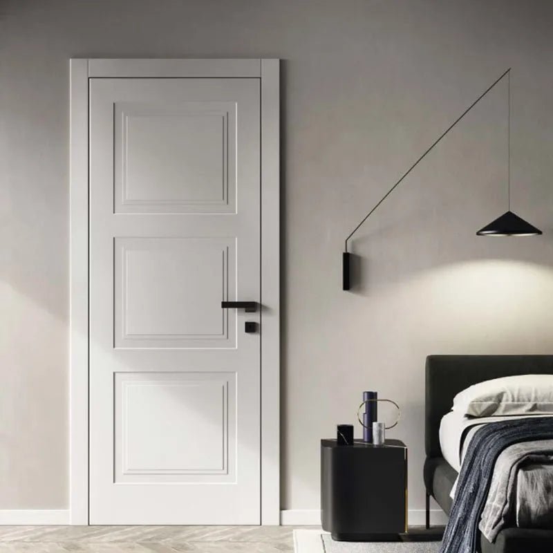 American Style High Quality Internal Entry Door Flush Polymer Door Design Modern Interior French Swing Waterproof