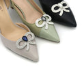 Wholesale Rhinestone butterfly Accessories Bows Shoes Decoration Detachable Metal Dress Shoe Bow Clip