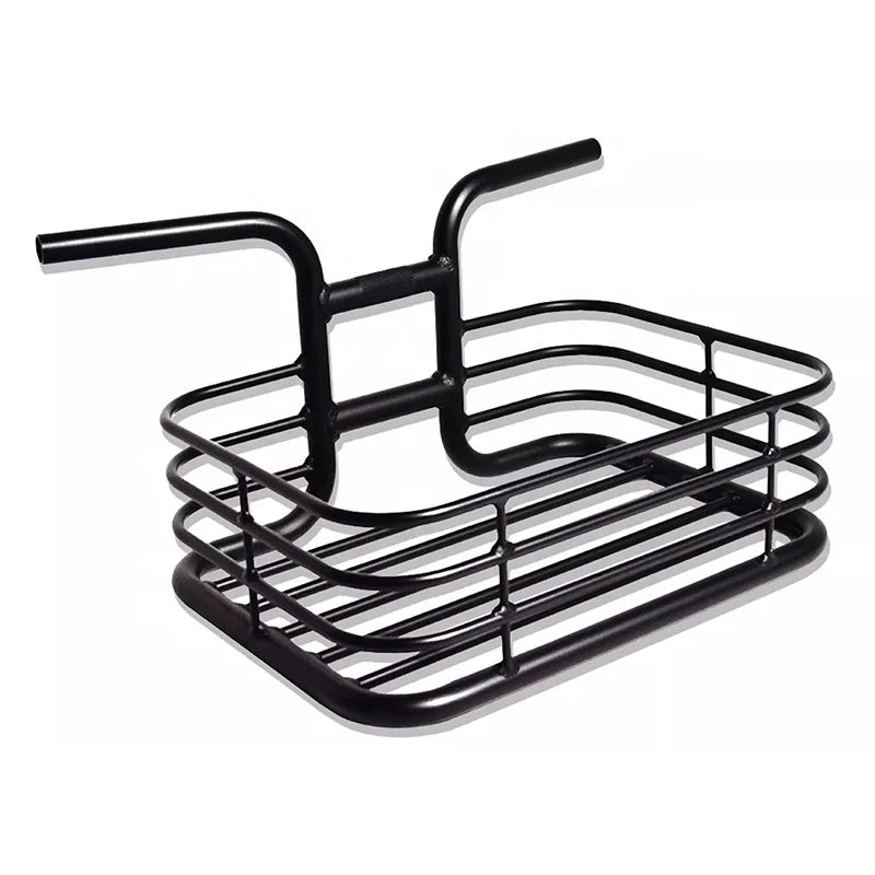 Modern Stylish Aluminum Alloy Bicycle Front Carrier Integrated Handlebar Basket for City/Fixed Gear/Single Speed Bike