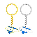 Stainless Steel Enamel Honduras Country Flag Map Charm Keychain 18K Gold Plated La Republica De Honduras Map Keyring Key Chain