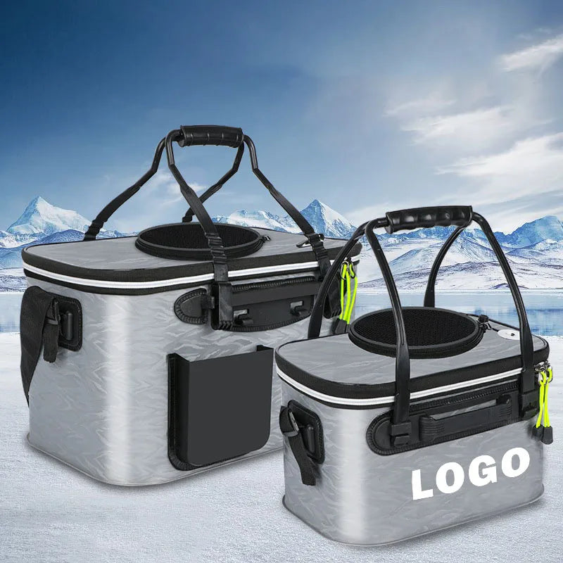 New Foldable Fishing Bucket with Thicker EVA Fish Tank Multi-Functional Fishes Storage Box