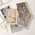 2025 New Arrival ODM Women's Autumn Thin Worsted Spinning Pattern Printed Lambswool Square Scarf for Travel