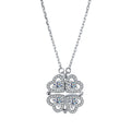 Factory Wholesale 1.2 Carat Foldable Heart Shape Clovers Shape Transform Moissanite Necklace With GRA Certificate for Women