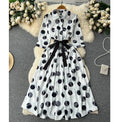 French Summer New Premium Sense Polo Collar Shirt Casual Dresses