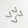 Direct Factory JNT ST-195 65Mn Nickel Plated Heat Treated Spring Steel Tube Lock Pin V Shape Double Push Button Spring Clip