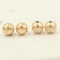 GP Lucky Patterned Engraved Spacer Beads 14k Gold Filled for Permanent Jewelry Chains Making Findings & Components