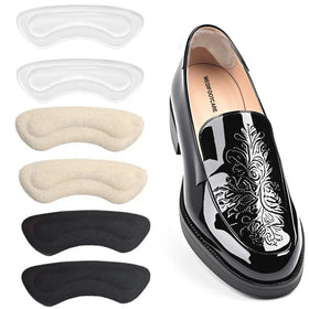 Insoles Heel Grips High Heel Cushion Self-adhesive Silicone Gel Shoe Pads for Too Big Shoes and Prevent Blisters HA00508