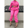 Wholesale 2025 Women Clothes Casual Sportswear Custom 2-Piece Knitted Hoodie and Pants Set XL Size Tracksuit for Women