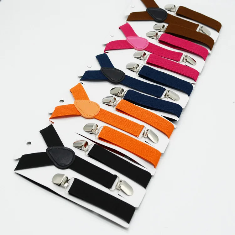 Baby Toddler Elastic Y-Back Design with Strong Metal Clips Suspenders Adjustable Suspenders for Kids