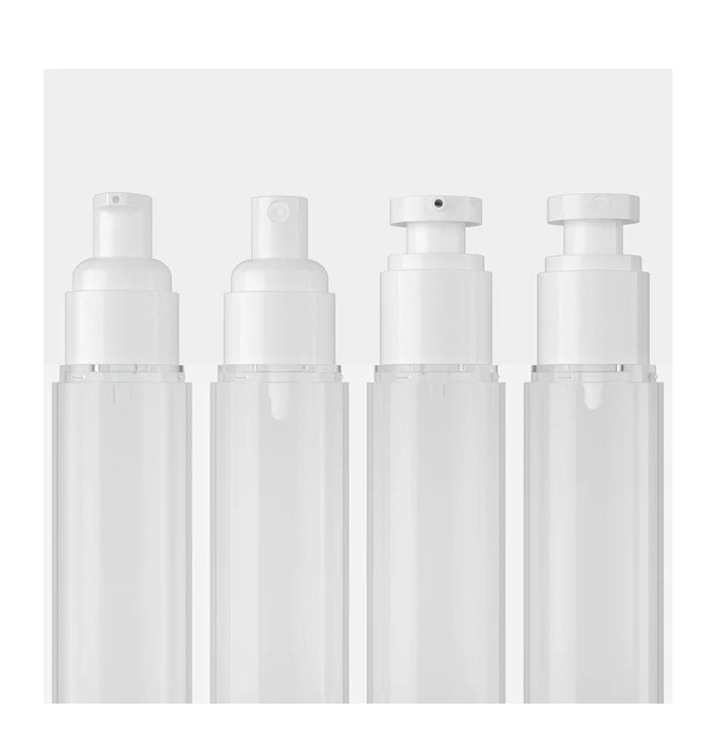 15ml 30ml 50ml 80ml 100ml AS Airless Sunscreen Lotion Bottle  with Pump Sprayer Cosmetics Set for Traveling