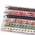 Fashion Hot Selling Big Flat Acrylic Acetate Bag Chain Necklace Sunglasses Chain Glasses Holder Chunky Eyeglass Chain