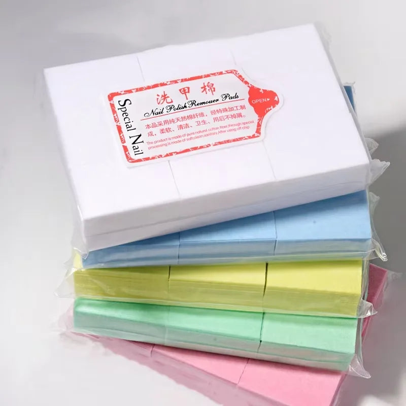 Nail Cotton Pads Manicure Pedicure Gel Tools Lint-Free Wipes Napkins Nail Polish Remover Gel Nail Wipes